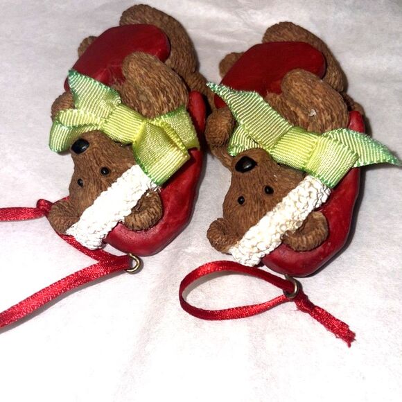 Kurt Adler Christmas Teddy  Bear Ornament - Picture 6 of 6